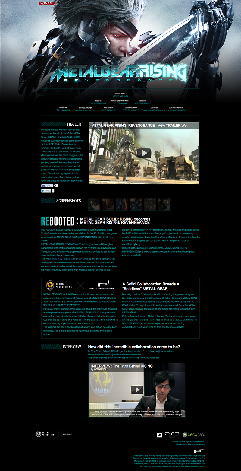 mexico japan Kojima Metal Gear rising behind story Kojima Productions tokyo melvin lara