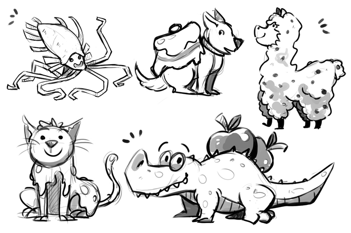 ILLUSTRATION  Food  animal cartoon stylised cute adorable Character design llama