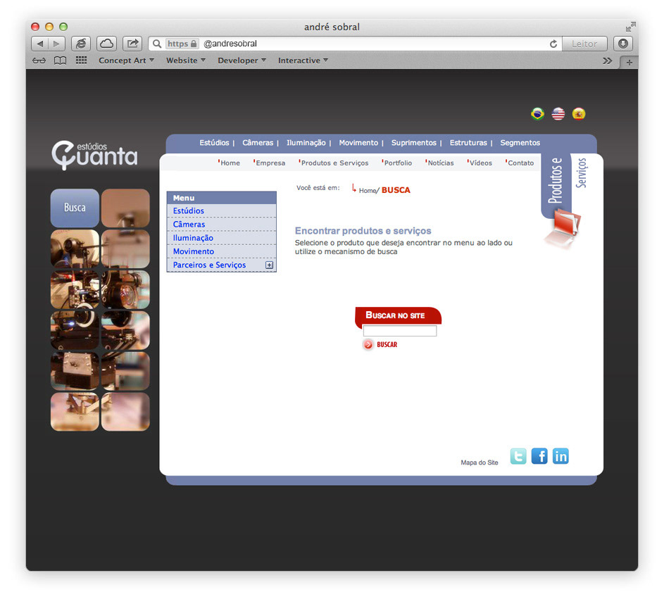 Mockup Website webdesigner WebDesing criação art site andre sobral concept developer programmer