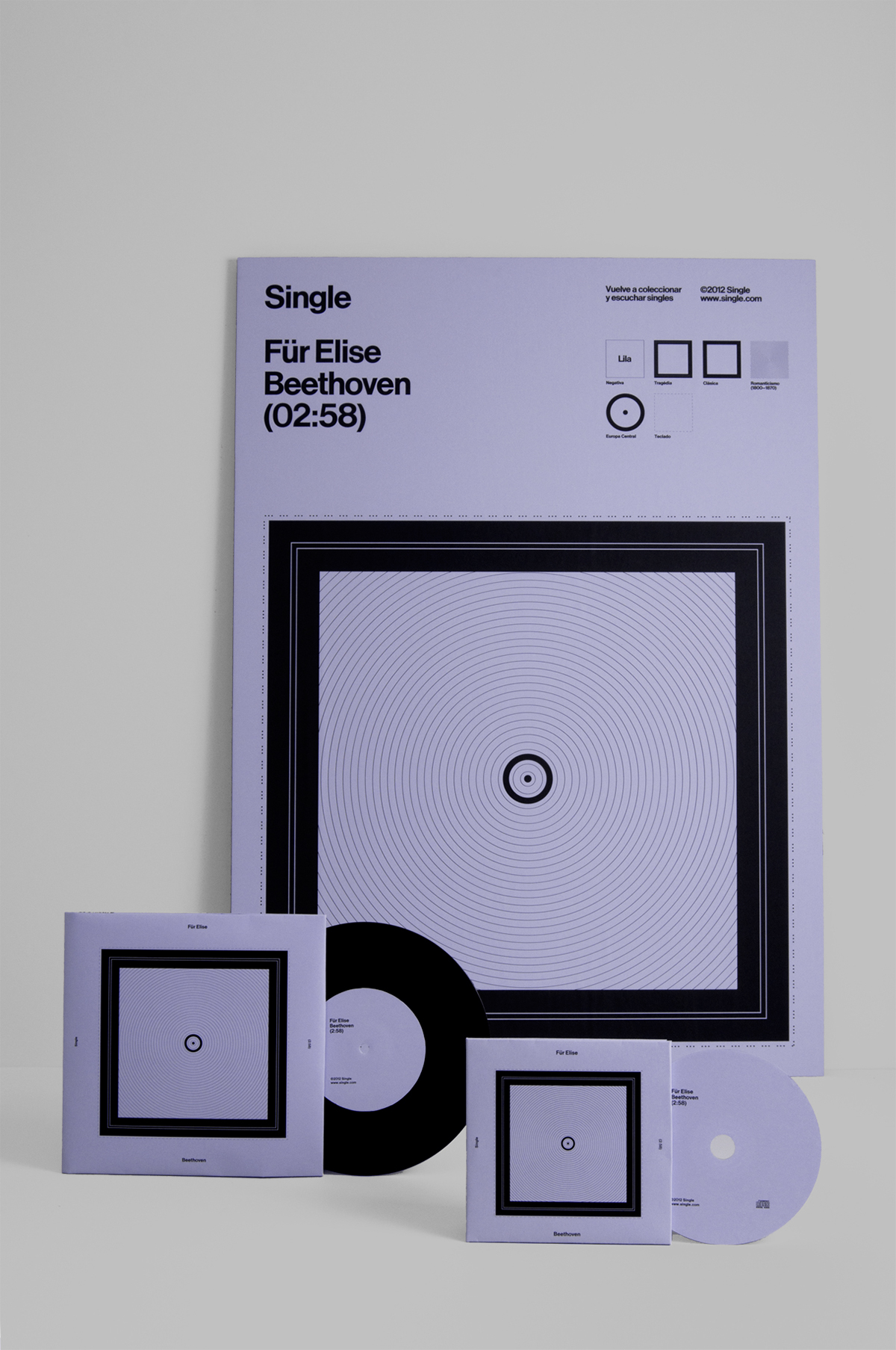 Single Music cover CD cover geometry paper color