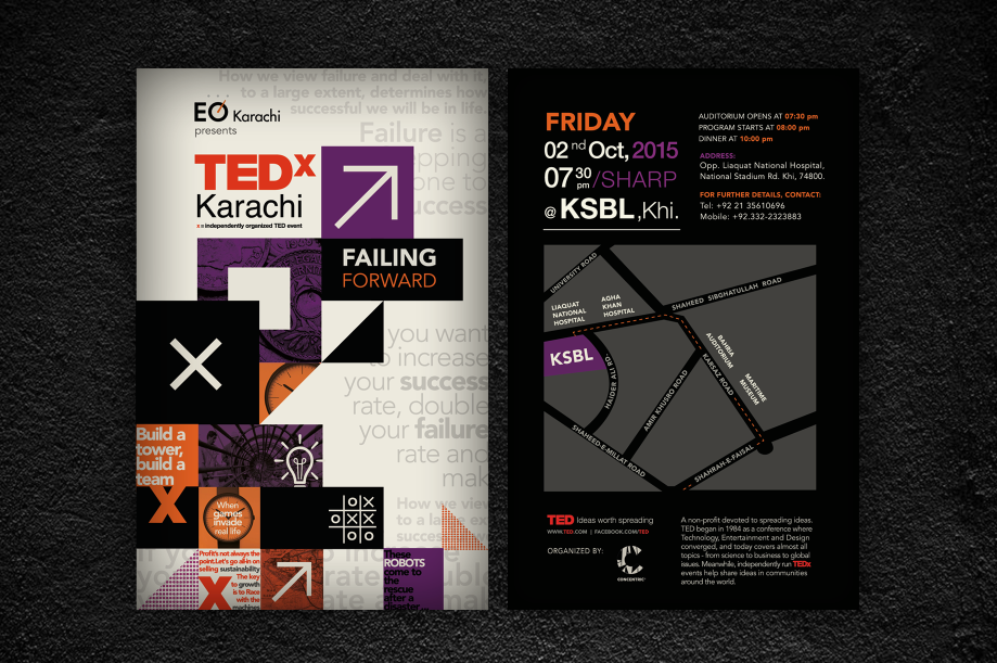 TEDx TED TEDxKarachi Pakistan FailingForward Event