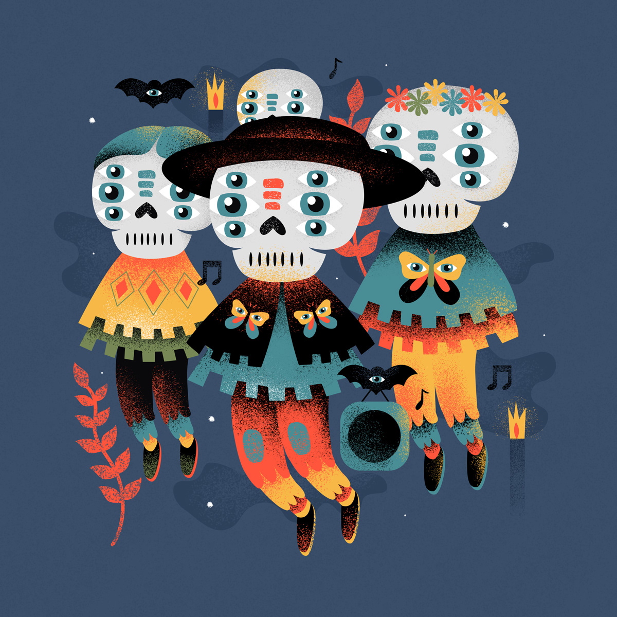 Halloween Leyendas monsters Guatemala texturas animacion characterdesing tigo textures brushes