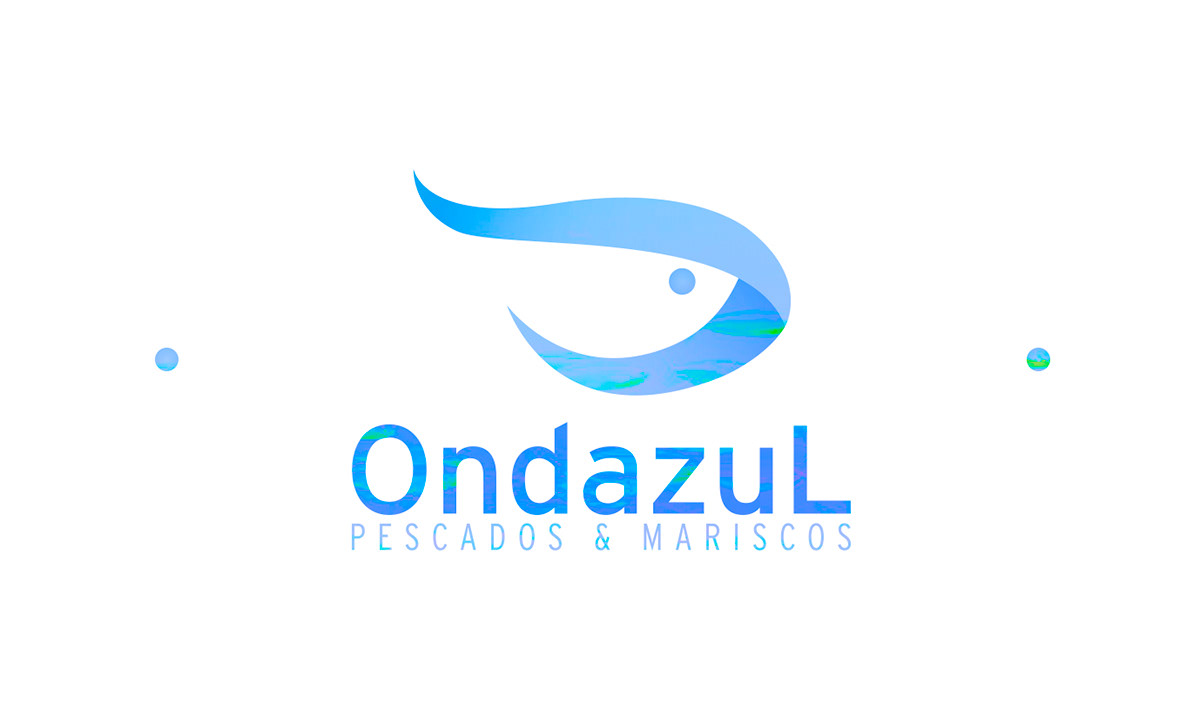 Ceviche chef pez mar AZUL blue identity corporate restaurant fish logo art