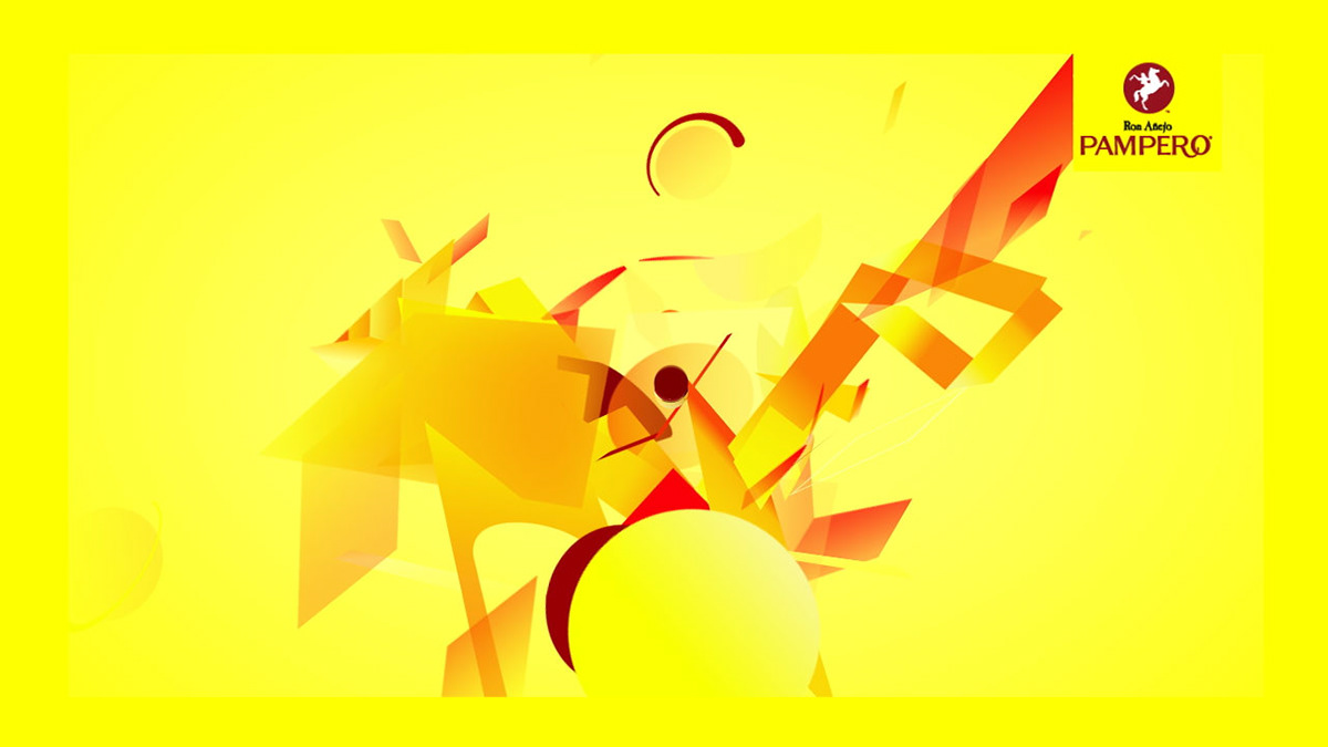 animation  Rum geometric Motion Grapich  motion after effects venezuela design Pampero oro gold
