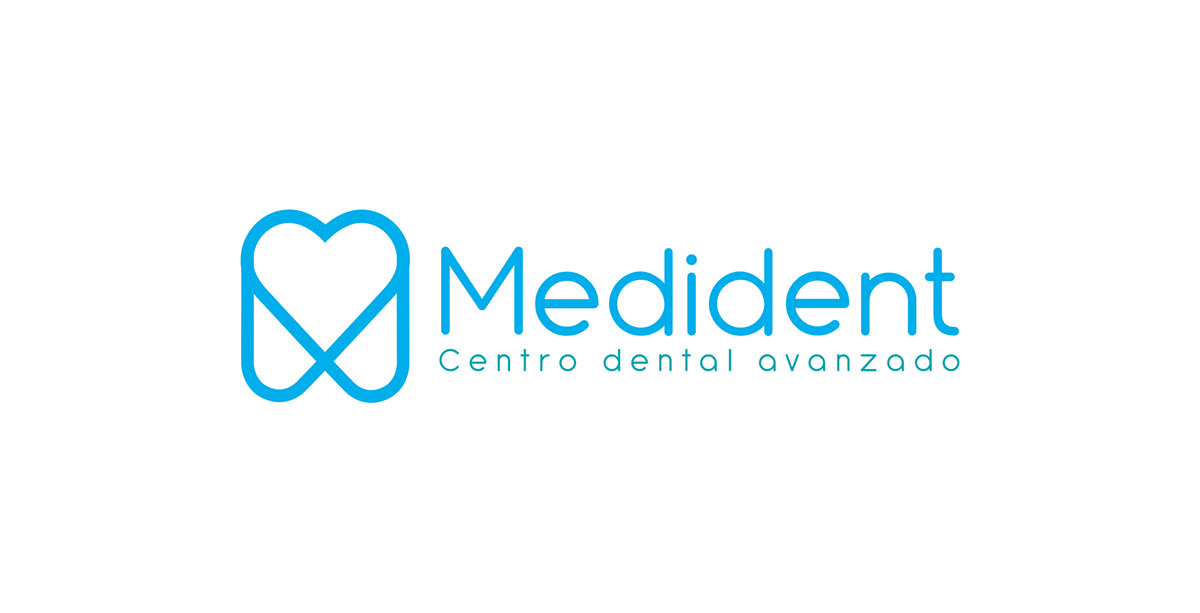 dentist dental branding  Identidad Corporativa medident Logotipo dentista marca