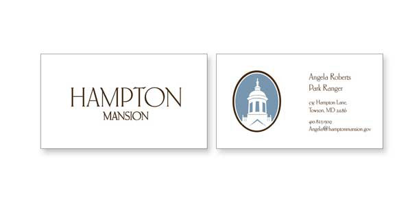 hampton mansion Towson Park Historic Site cupola vector art seal logo mansion National Park
