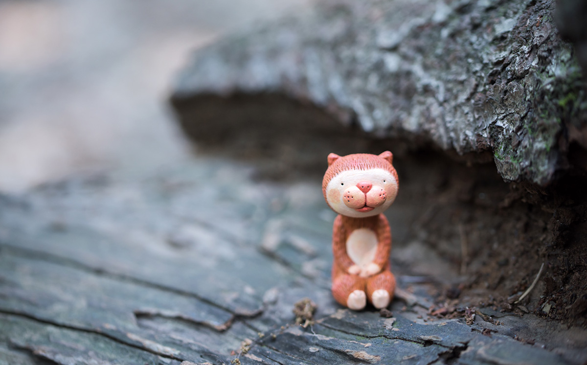 Character animals figurine sculpey キャラクラー cats ねこ フィギュア 粘土 clay スーパースカルピー