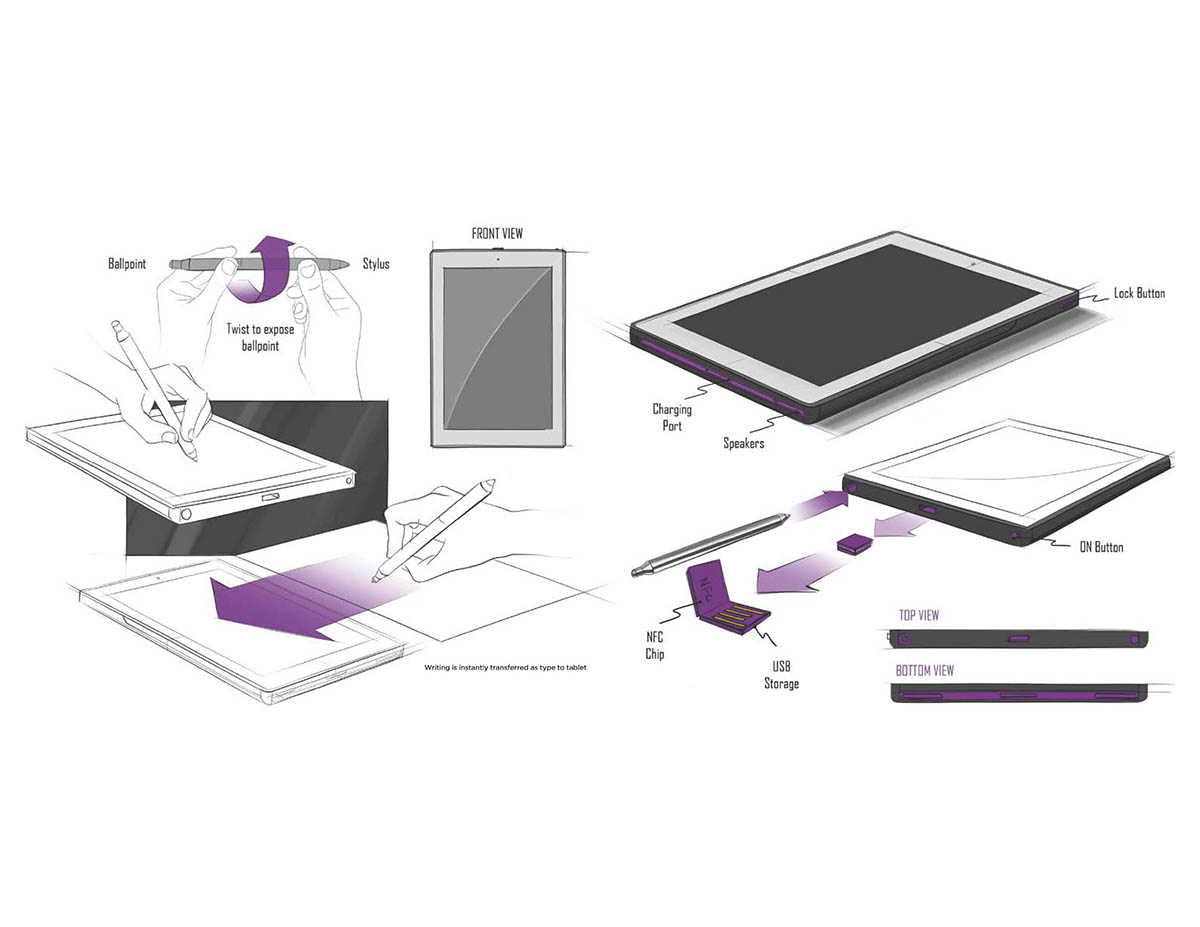 Adobe Portfolio Hewlett Packard concepts design print future augmented reality AR