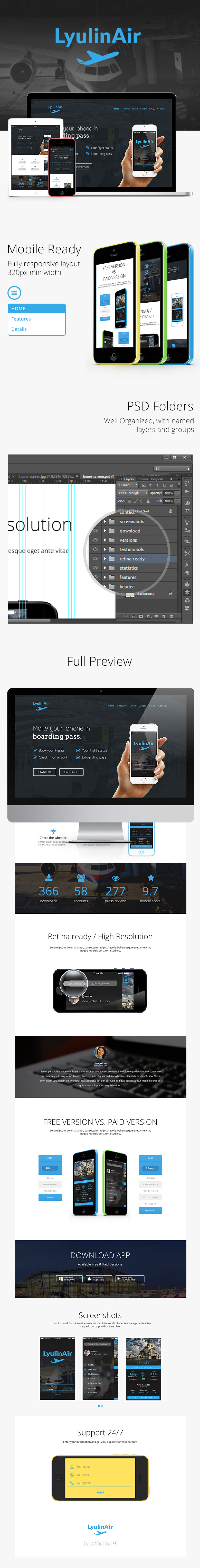 air flybi airport One Page landing page parallax landing page parallax landing lyulinair lyulin liulin