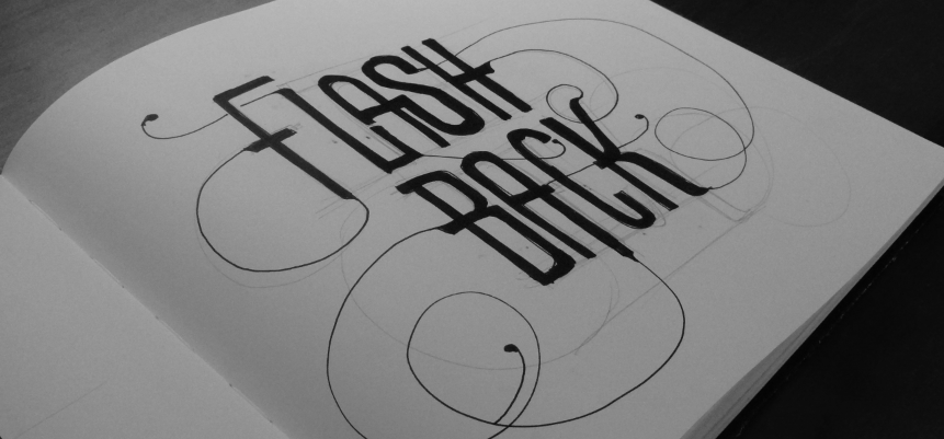 letter lettering moda Flash flashback