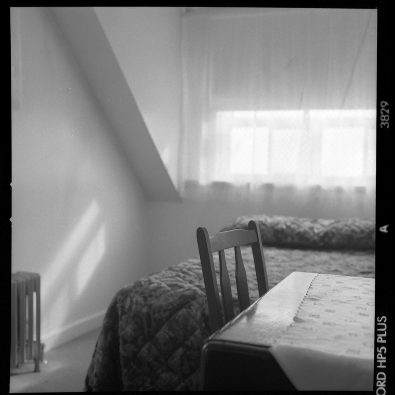 analog black&white photography Hasselblad motel hotel Quebec vintage