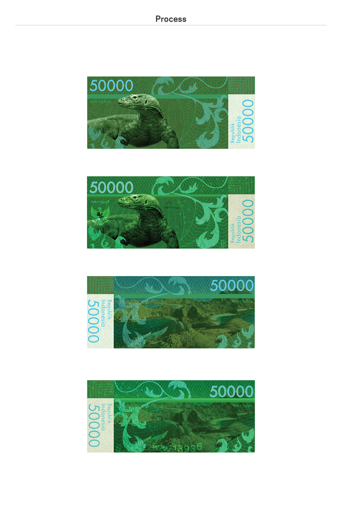 indonesia rupiah currency bird of paradise komodo dragon orangutan