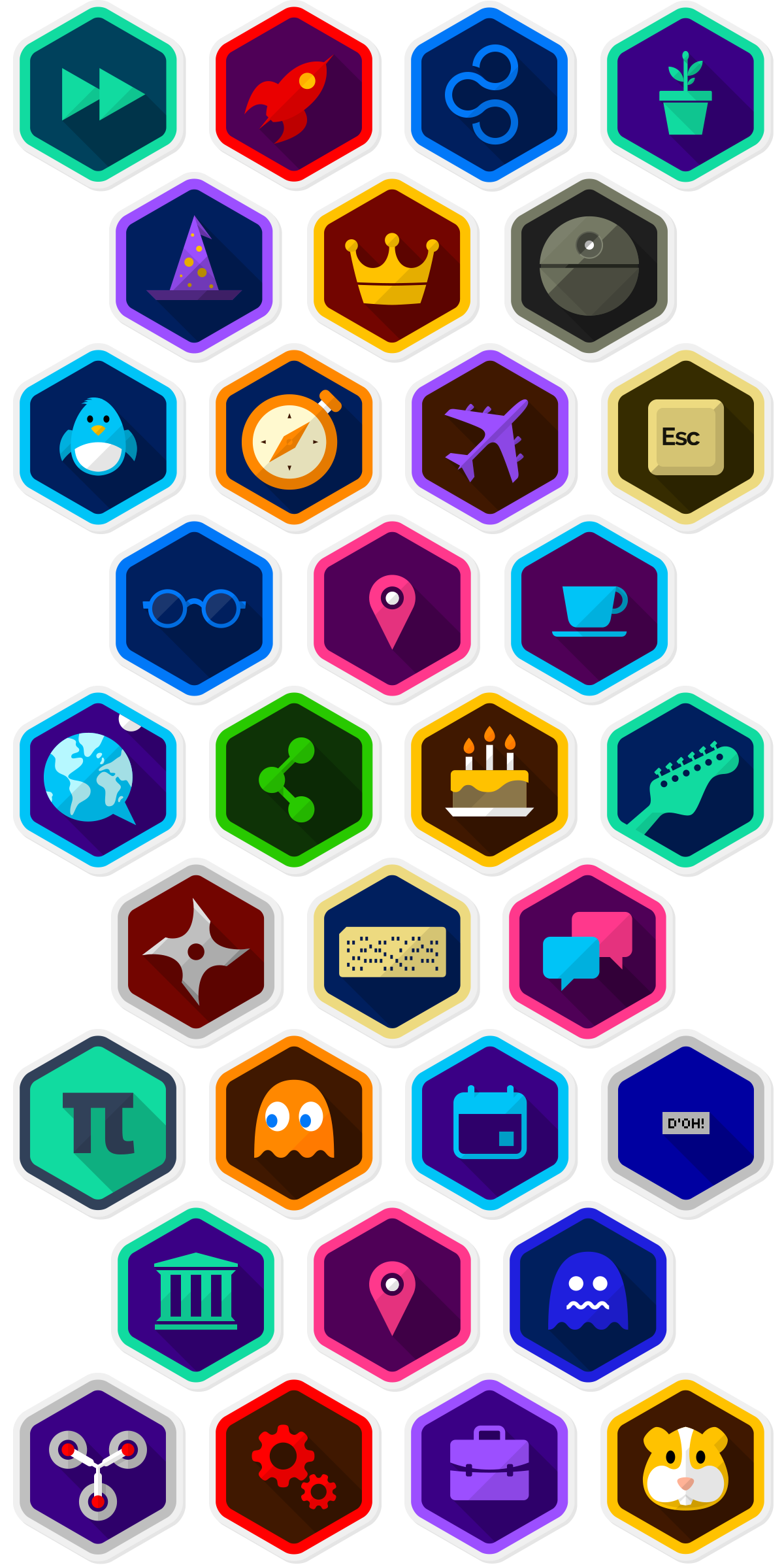 icons Badges logo Responsive Startup Web profile illustrations landing profiles Interface vector flat
