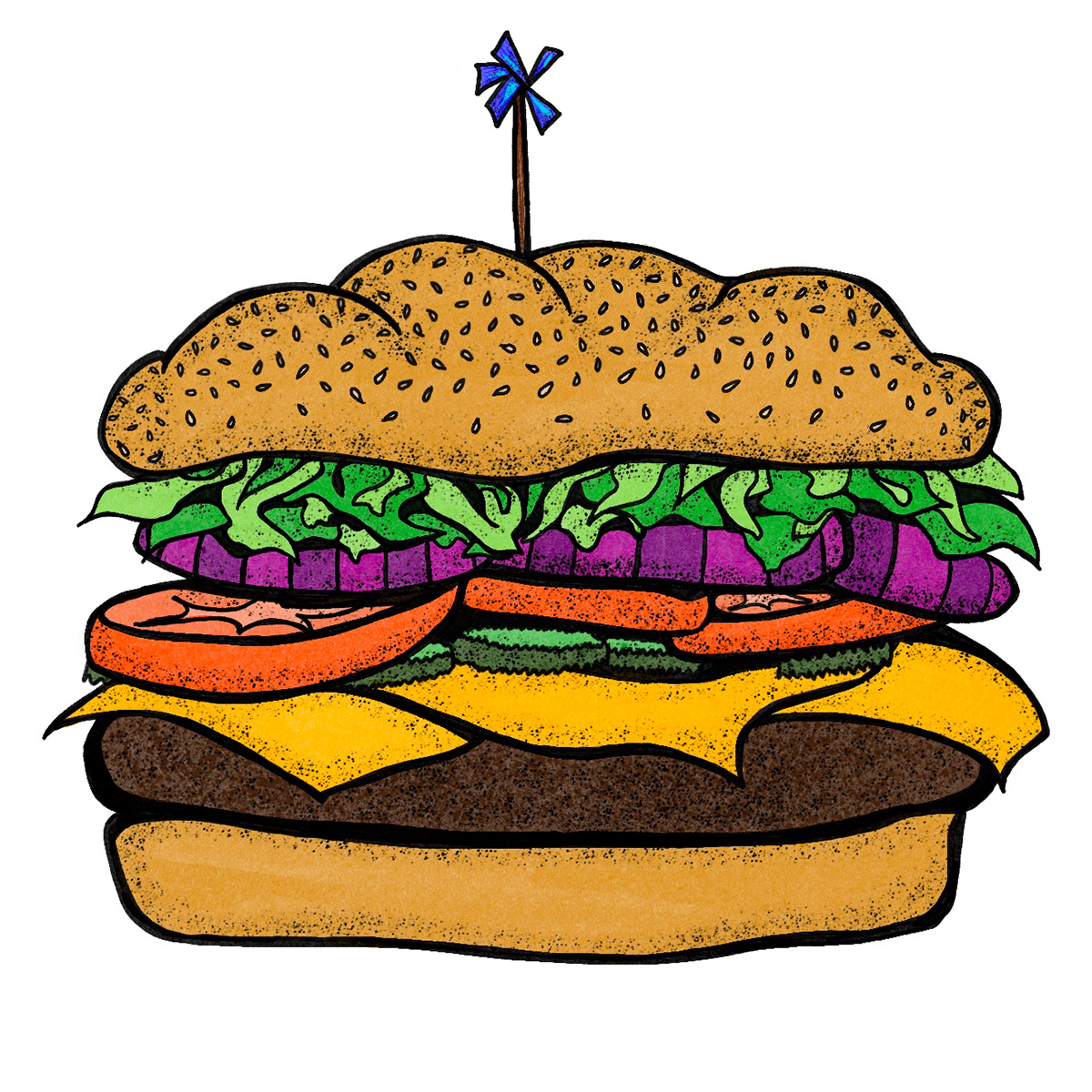 food illustration Procreate digital illustration