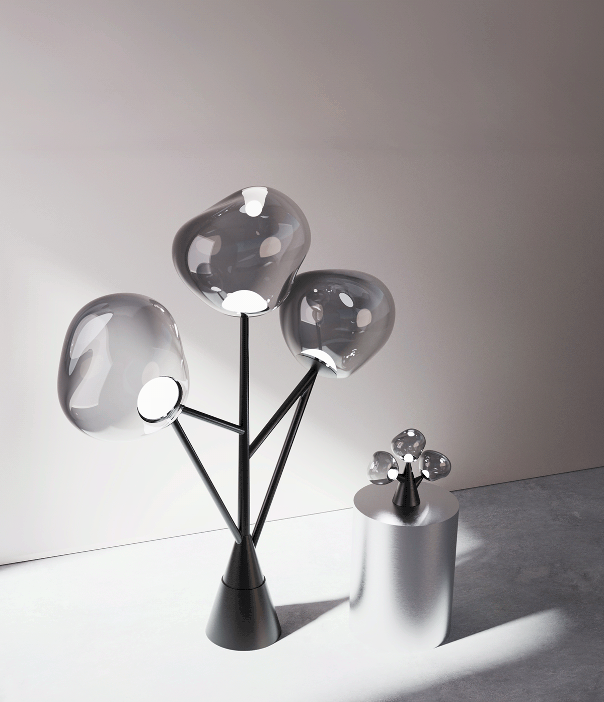 Lamp industrial design  lamp design tom dixon Render fourniture design interior design  product design  CMF Design
