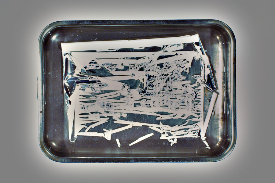 acetone metal tray poster studio hands mirror vinyl Melt dissolve undo stop motion