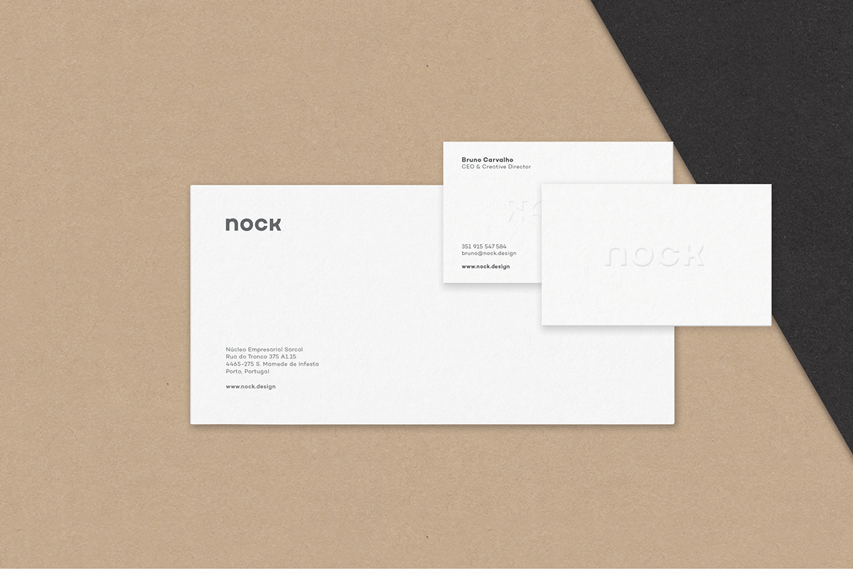 logo studio Nock stationary Business Cards folder tube letterpress cork porto Oporto Portugal
