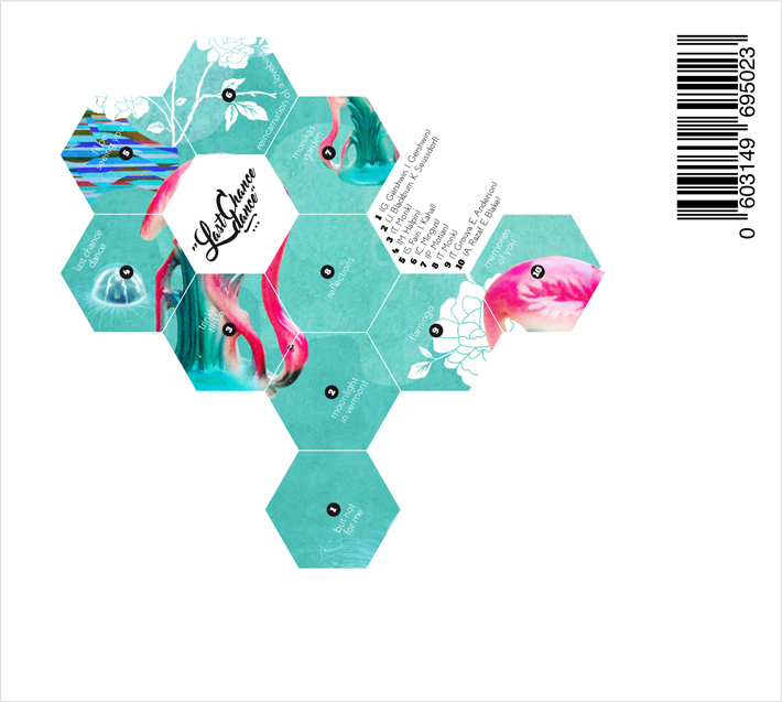 flamingo collage CD-design decorative music design for music jazz cd-cover surrealism editorial