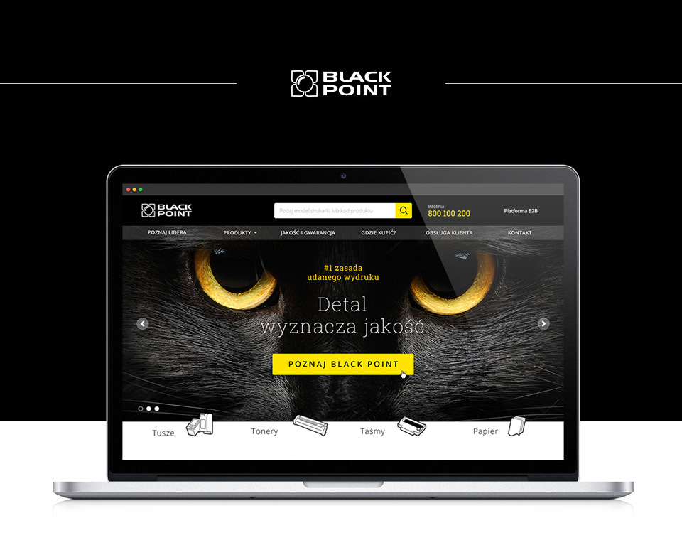 Responsive web design ideacto Black point design