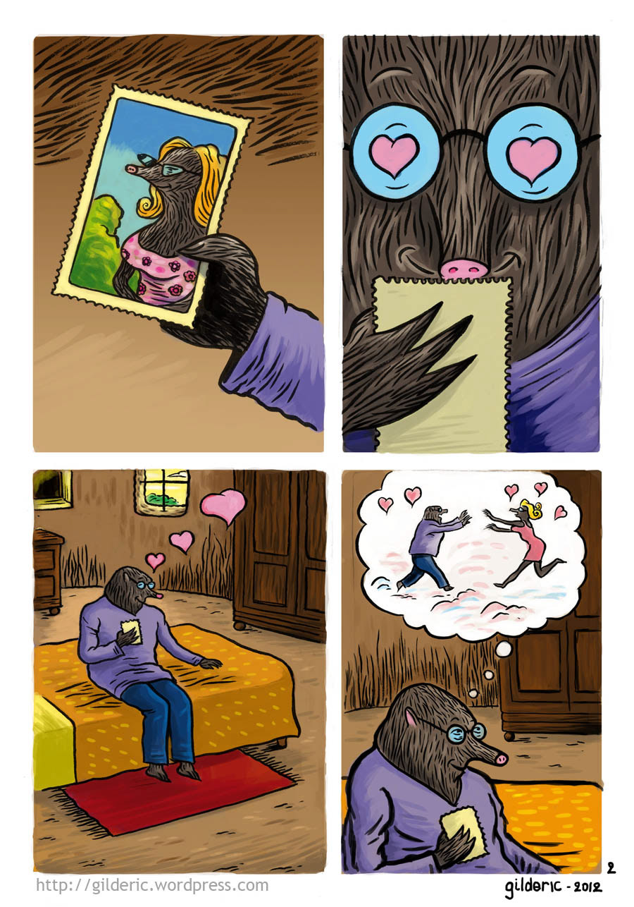 comics Mole cooking animal bd humor Love romance