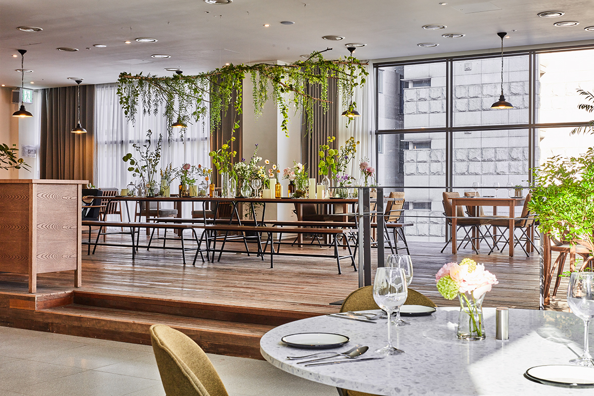 interior design  Space design hotel restaurant restaurant miran jeong joongho choi dasom oh design studio