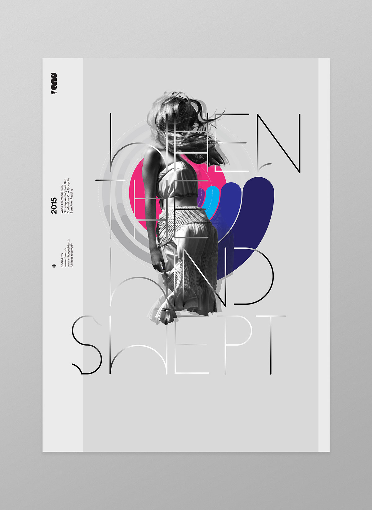 print poster digital typographic minimal