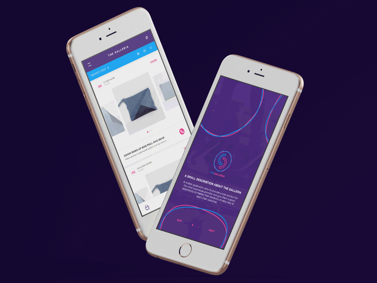 ui design ios android store purple ux application app