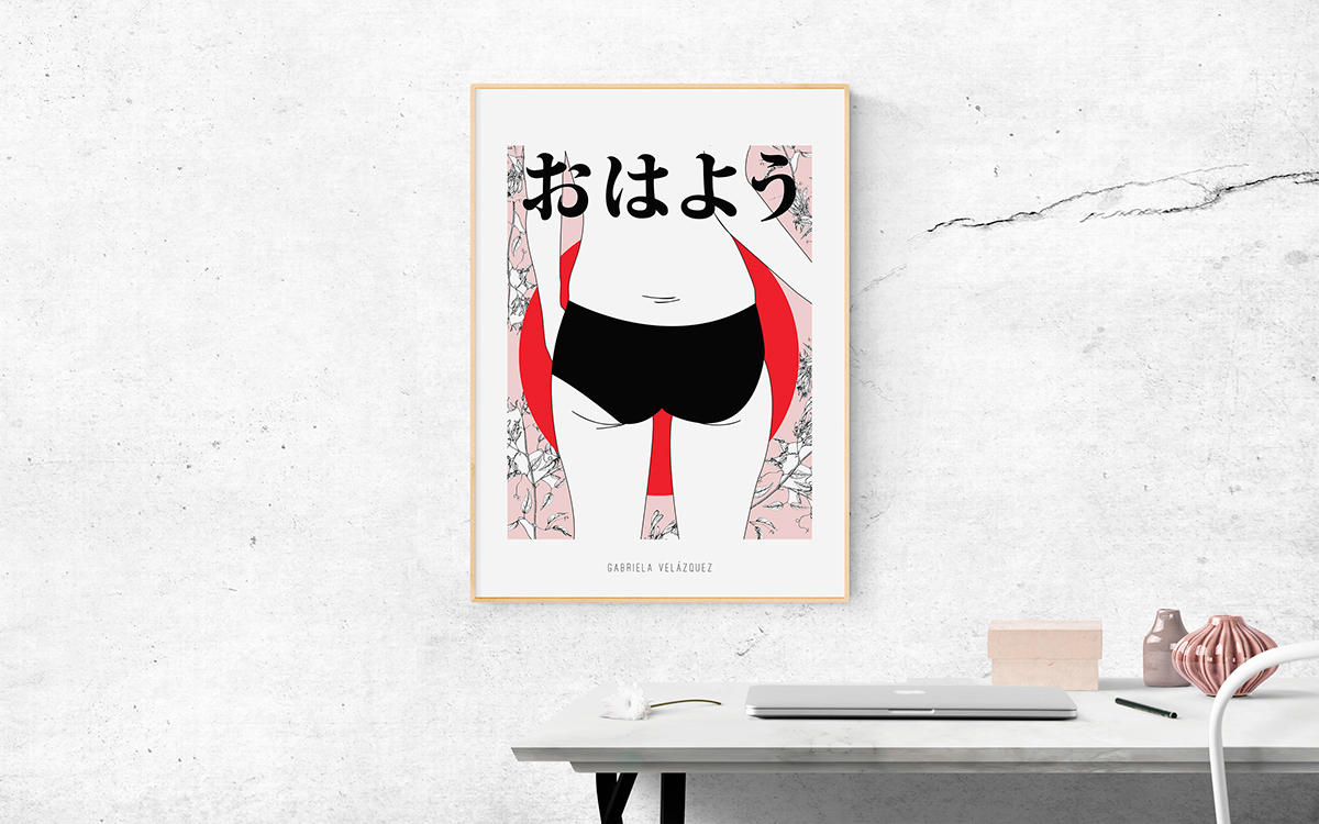 ILLUSTRATION  japan design pink