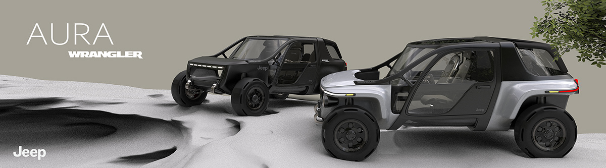 Adobe Portfolio jeep Offroad Wrangler transportation car automobile Vehicle car design
