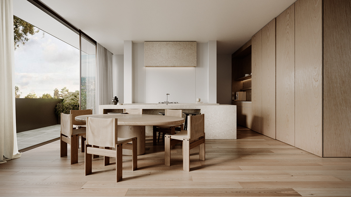 design interior design  Render kitchendesign visualization 3ds max modern corona archviz