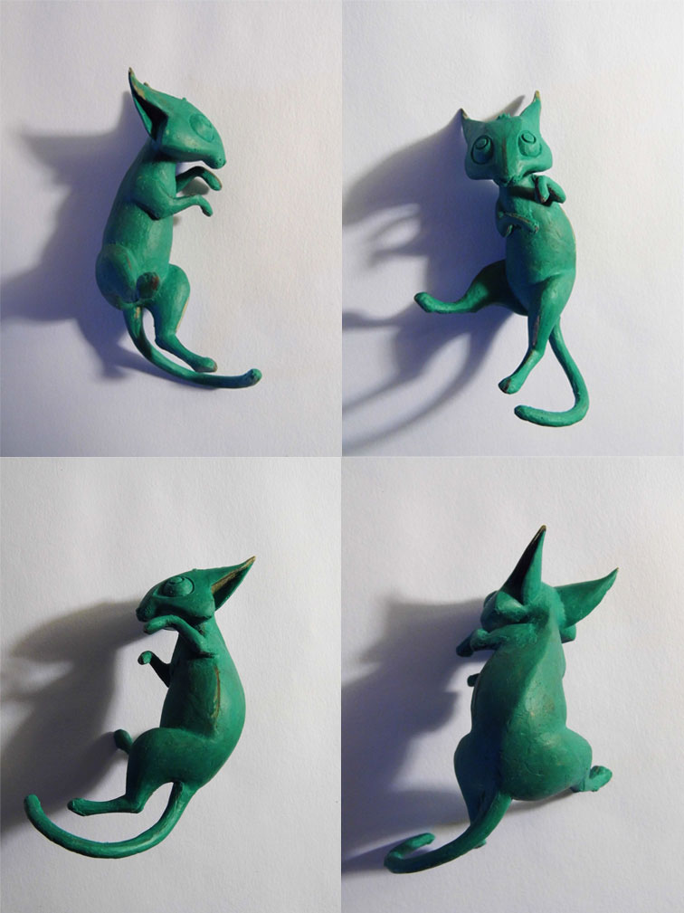 figure White Polyester plastic sexy Cat molding casting