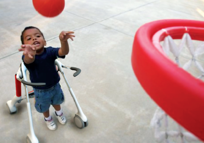 leapfrog walker Assistive disabled paraplegic cerebral palsy children child Gait medical braun braunprize