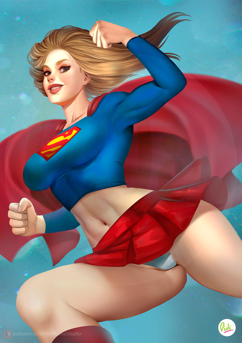 Dc Comics Didi Esmeralda didi lune studio Digital Art  fanart gumroad patreon subscribestar Supergirl superman