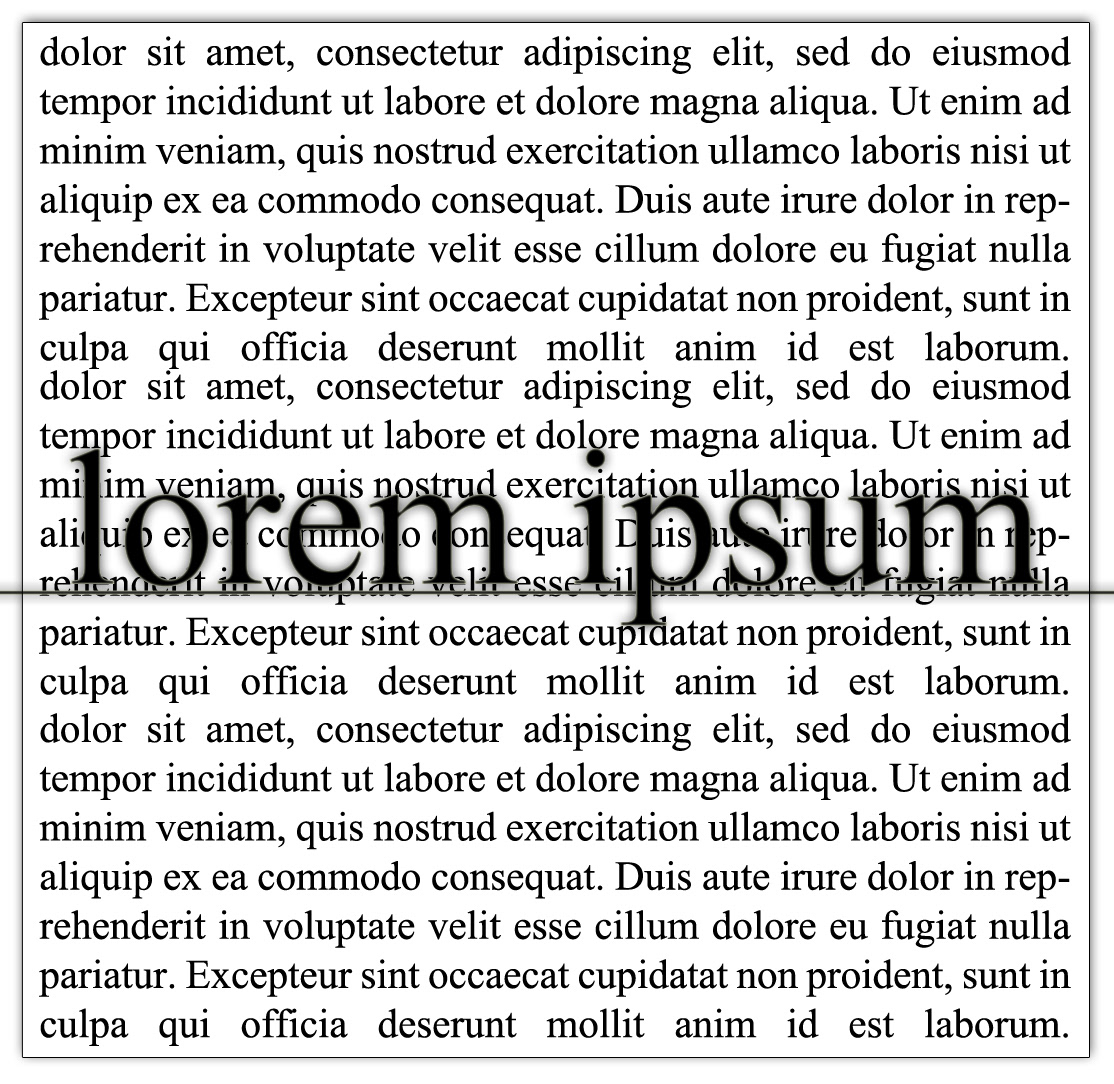 typo words lorem ipsum
