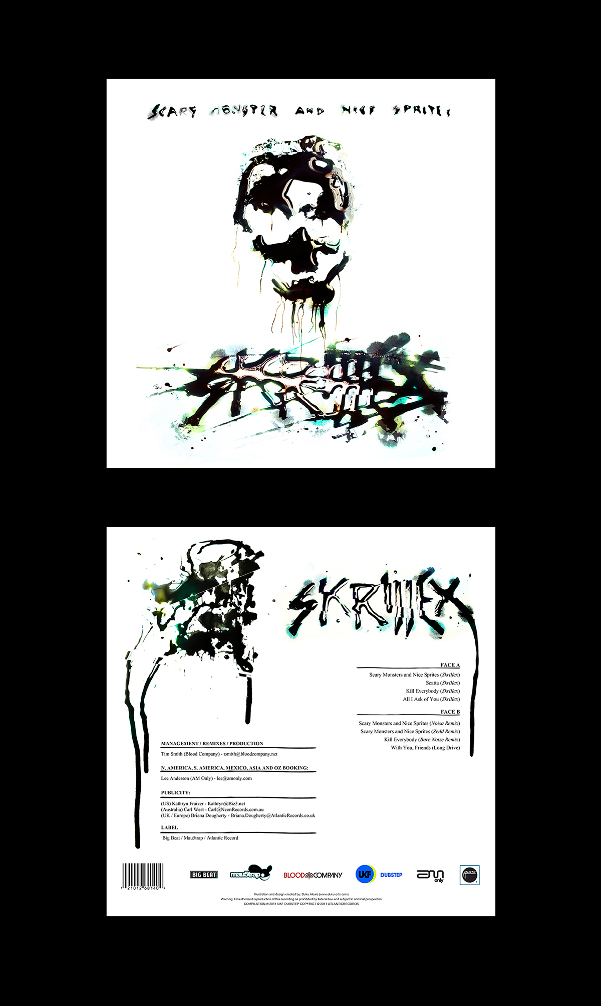 skrillex vinyl black death fractal collector