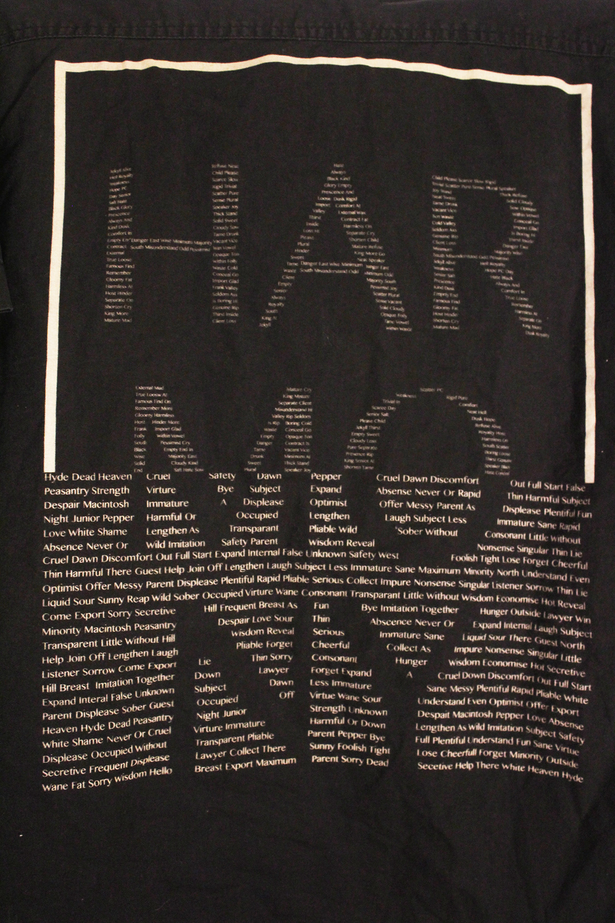 Harmony type EMAC shirt