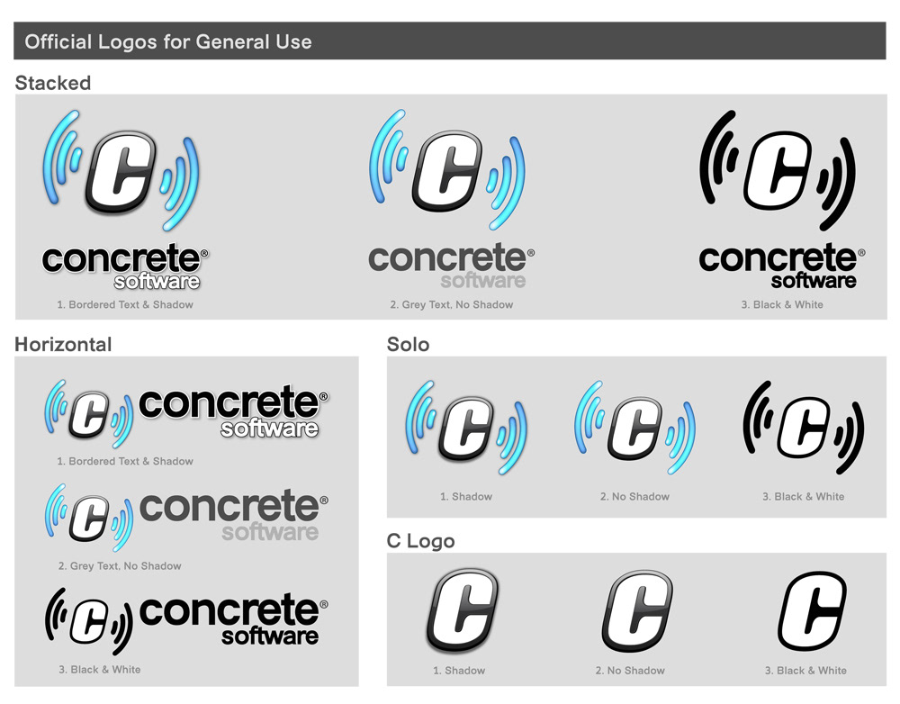 concrete software  branding  brand update  Styleguide  splash video  Concrete  iOS  iphone  ipad  android
