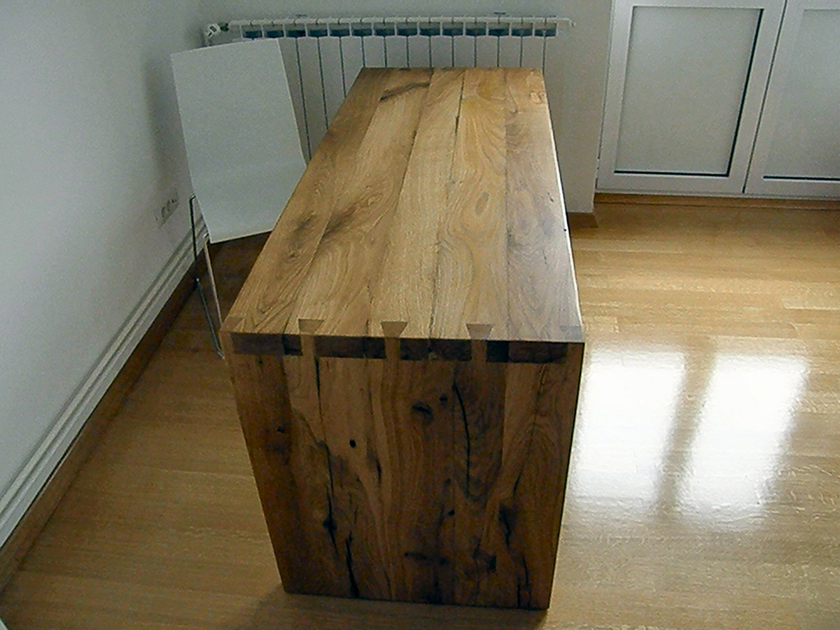 radni stol working desk wood oak