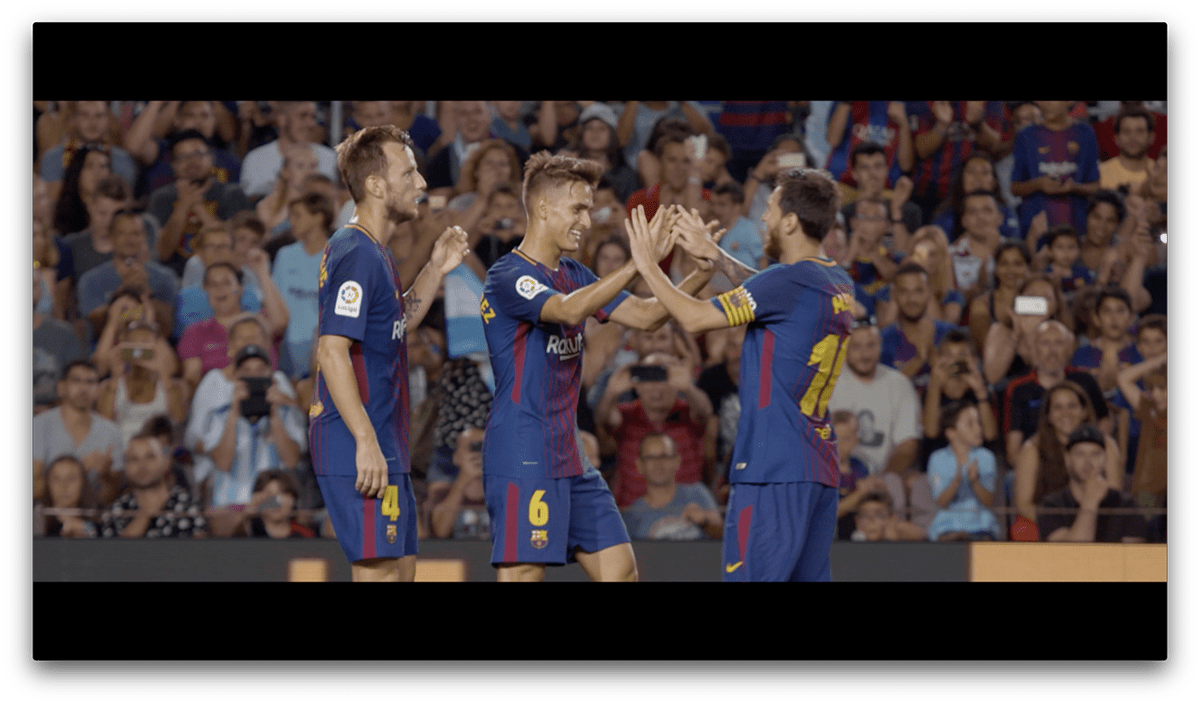 after effects Barca da vinci resolve Edición de Video FC Barcelona Futbol iniesta pique postproduccion