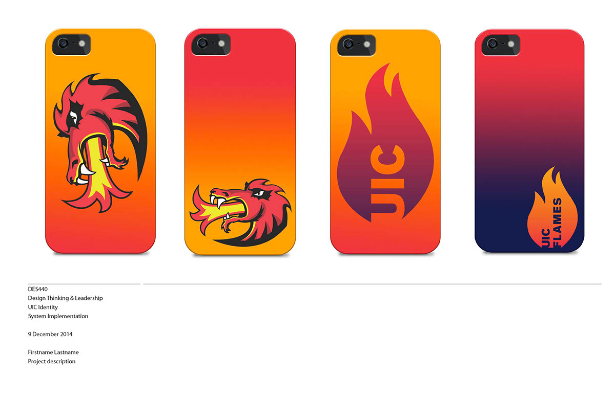 UIC t-shirt iphone case identity UIC Flames
