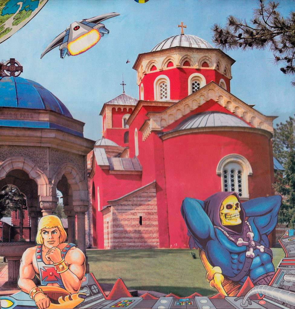 collage manastir temple church he-man masters of the univers