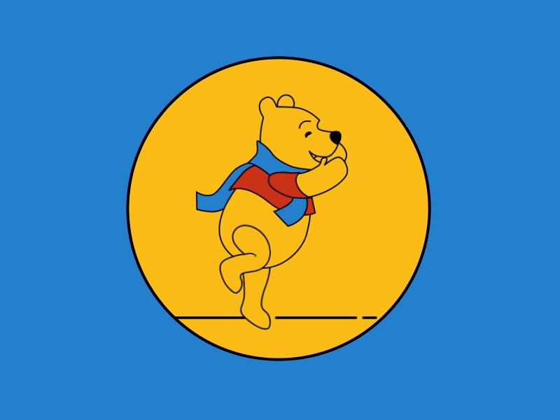 Winnie the Pooh GIF collection on Behance