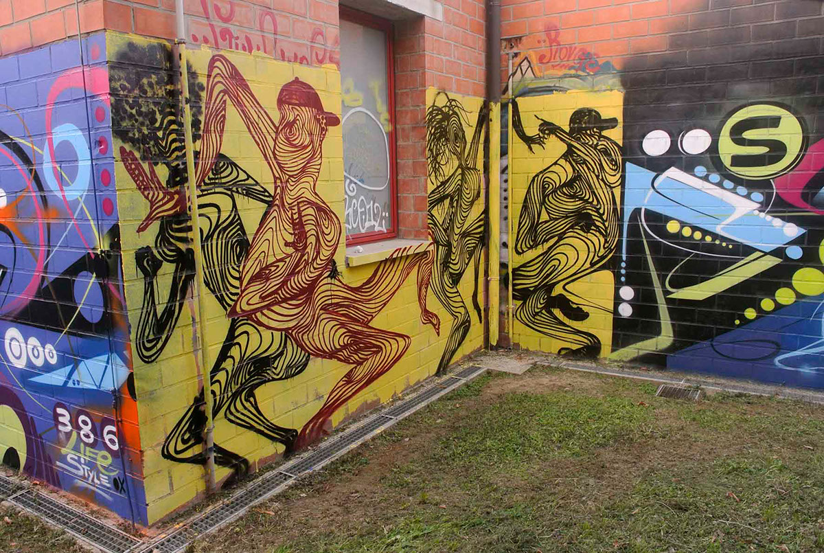 NG 6.16 Serendippo Posulu Riqualificazione urbana collaborazione murale painting   urban art