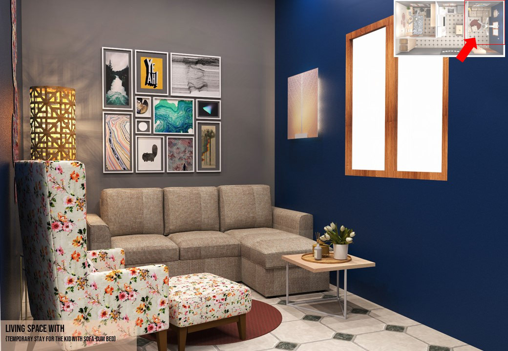 3D craft design furniture design  interior design  modern Render Space design space panning visualization