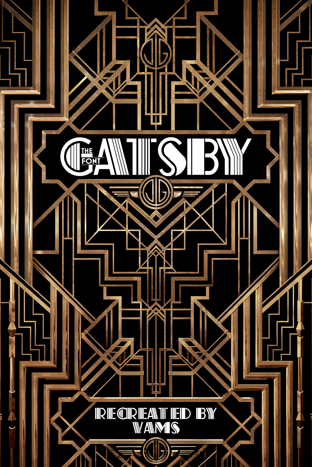 Free Font Of The Great Gatsby / Deco Pinstripe On Behance