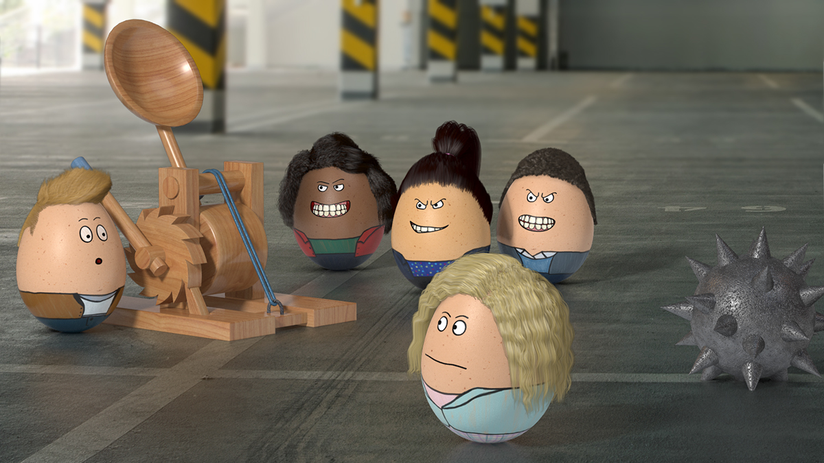 egg 3D Character 3d animation 3ds max anti bullying Egg characters Eggsplosive stuff wakster