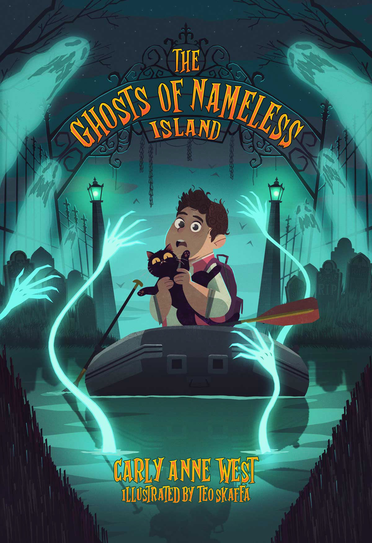 book cover Digital Art  artwork digital illustration children's book children illustration ghost spooky horror Halloween