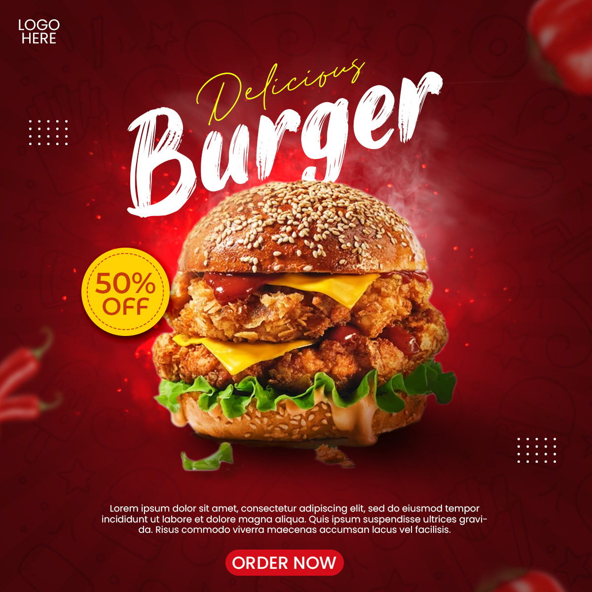 Food  restaurant Advertising  marketing   Social media post visual identity Socialmedia Fast food burger hamburguer