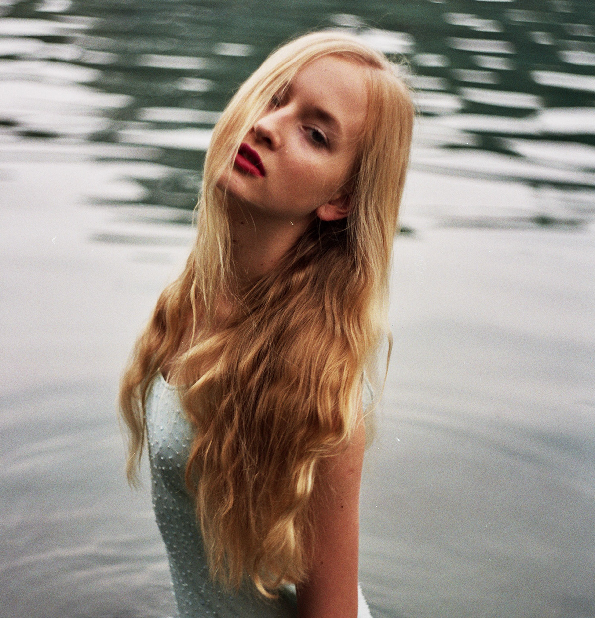 model  WOMAN  water  lake  portrait zenit Analogue  Pool