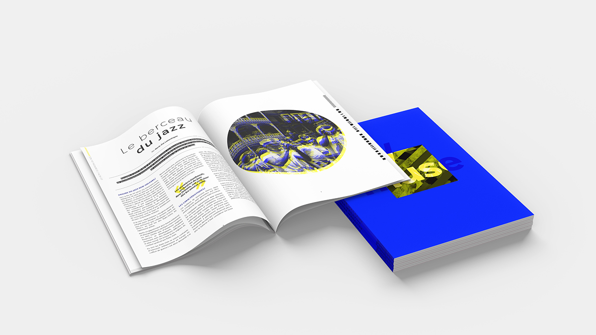 edition magazine illusion effect print music graphic design  jazz